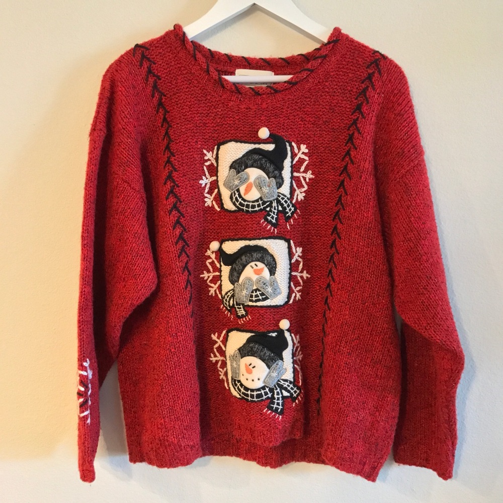 Christmas snowman sweater