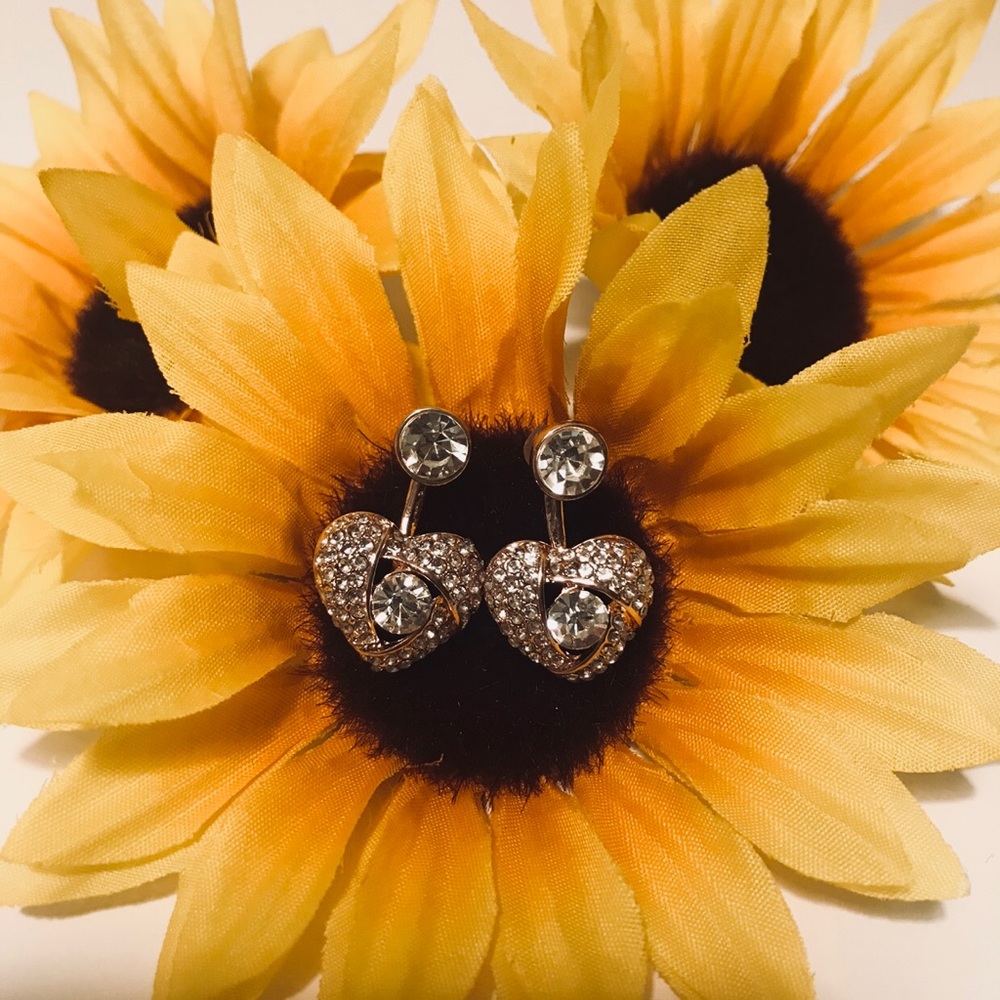 Betsey Johnson heart earrings