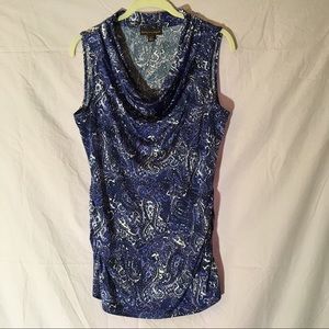 ⚡️$2/$18⚡️Dana Buchman Paisley Sleeveless Cowlneck