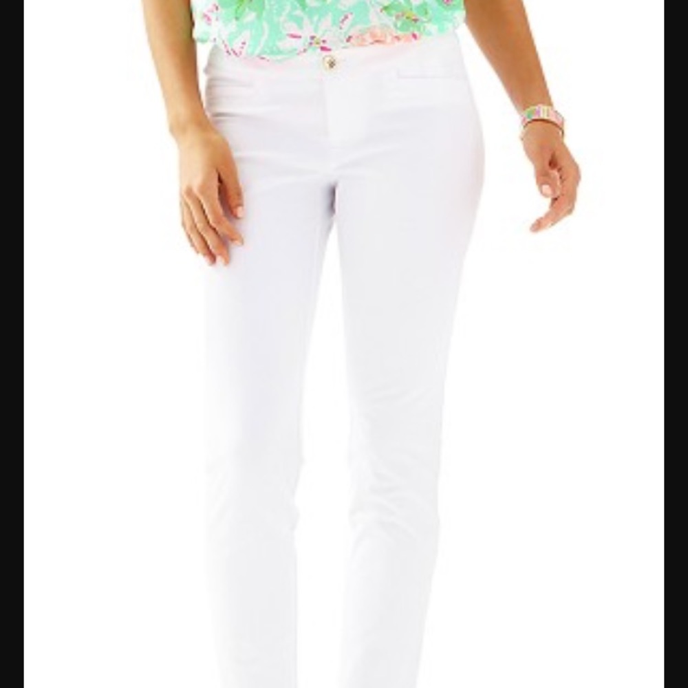 NWT Lilly Pulitzer Kelly Anke Pants Resort White