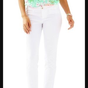 NWT Lilly Pulitzer Kelly Anke Pants Resort White