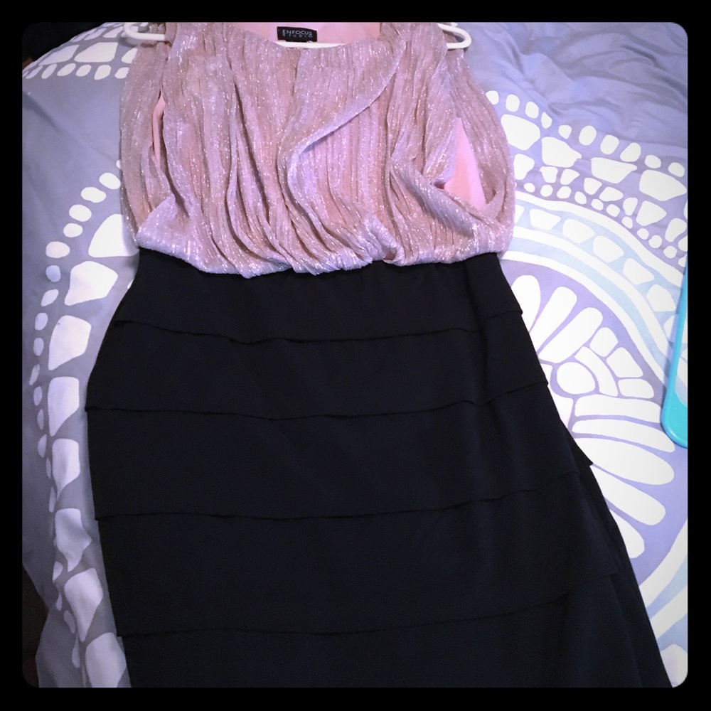 Two-toned midi dress. Worn once