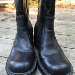 Harley Davidson black leather boots