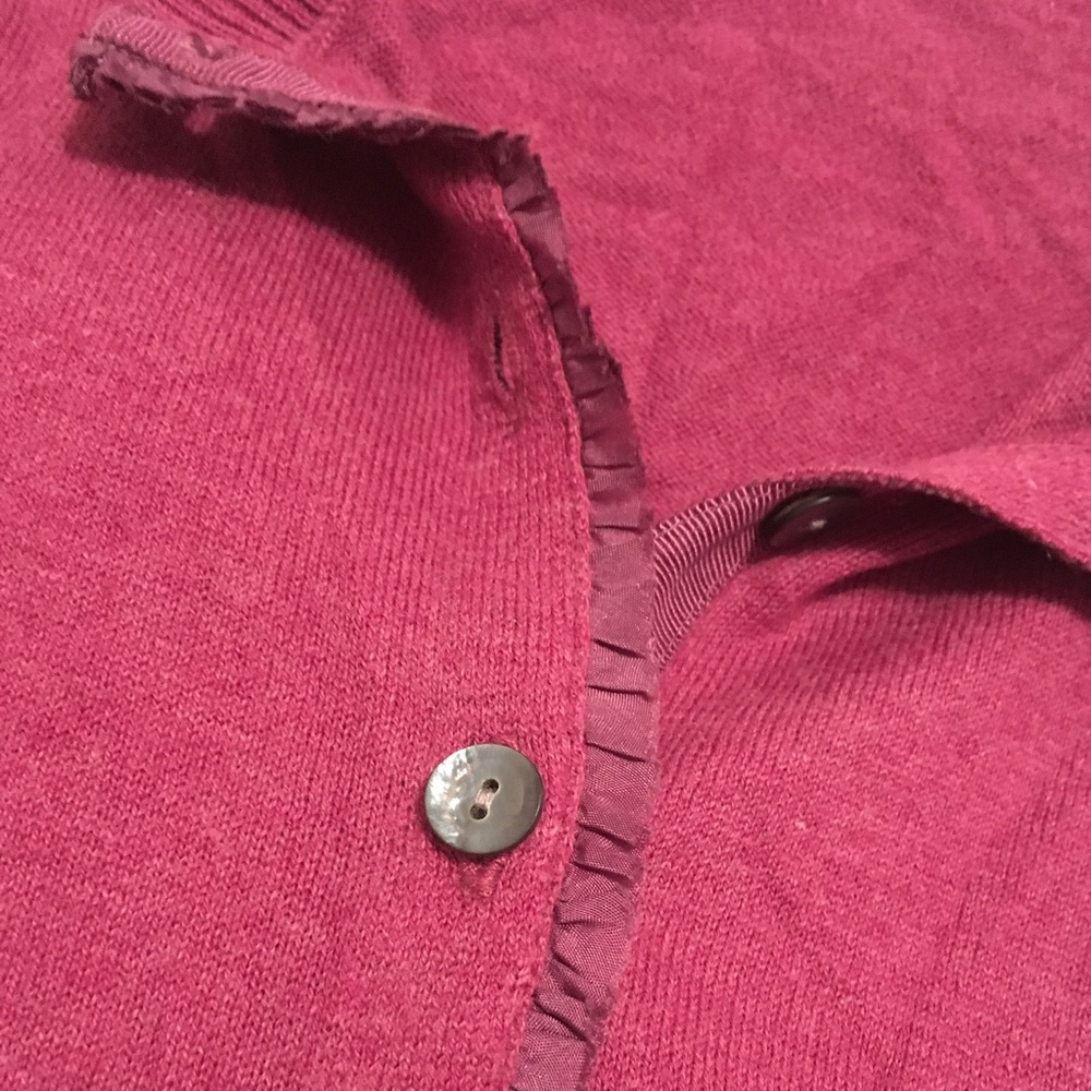 Banana Republic Cardigan w/Ruffle Detail