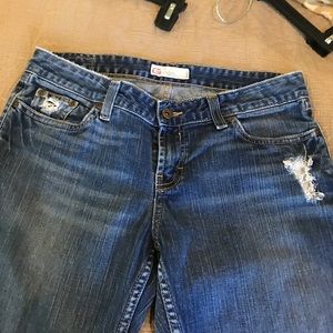 BKE Denim super distressed jeans
