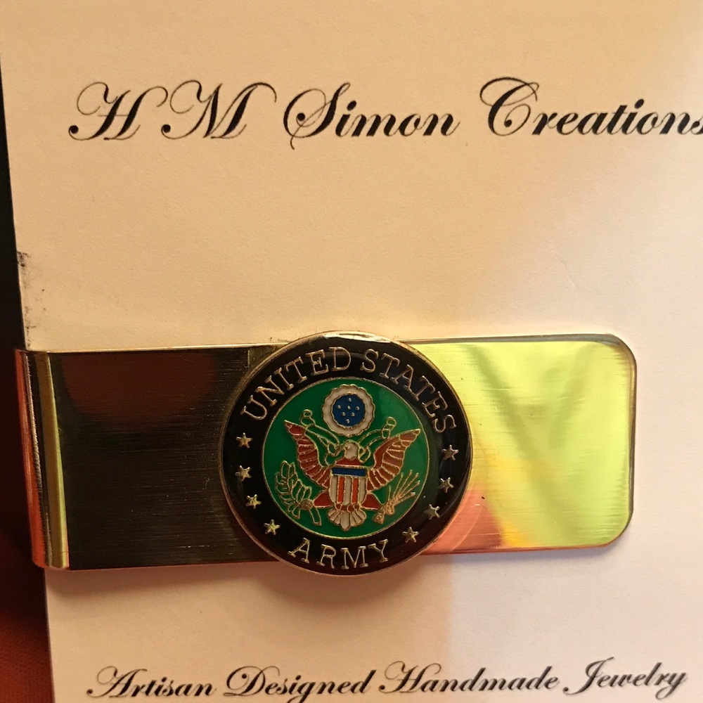 Brass US Army Money Clip A-9-54