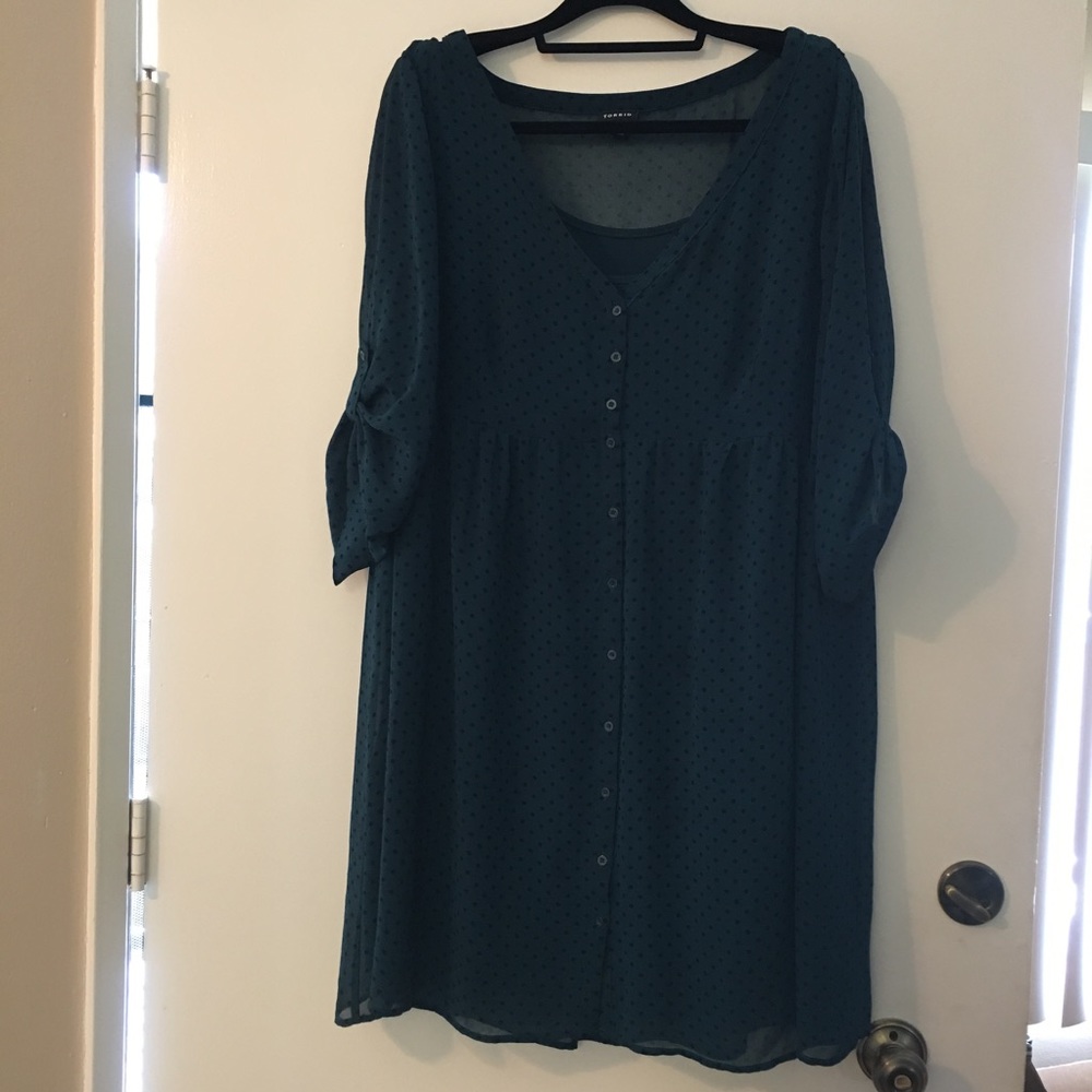 Cute Chiffon Overlay Dress