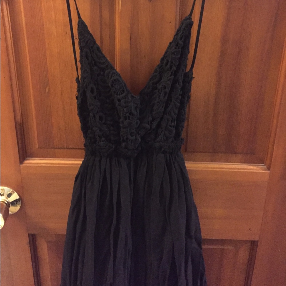 Open back maxi dress