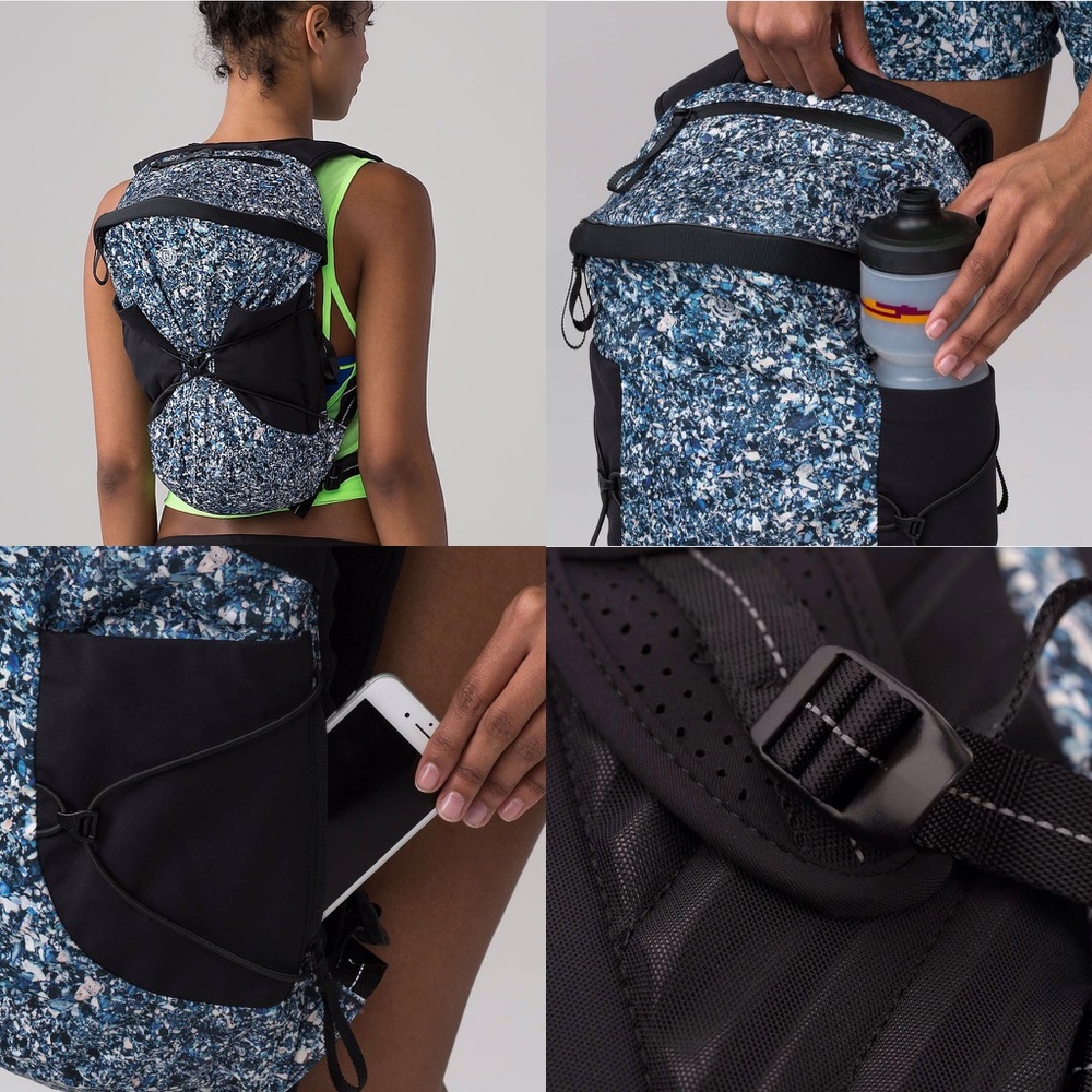 NWT Lululemon SeaWheeze Run All Day Backpack blue - Picture 4 of 8
