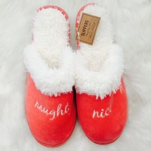 WORLD MARKET Naught Nice House Shoes Sz S/M