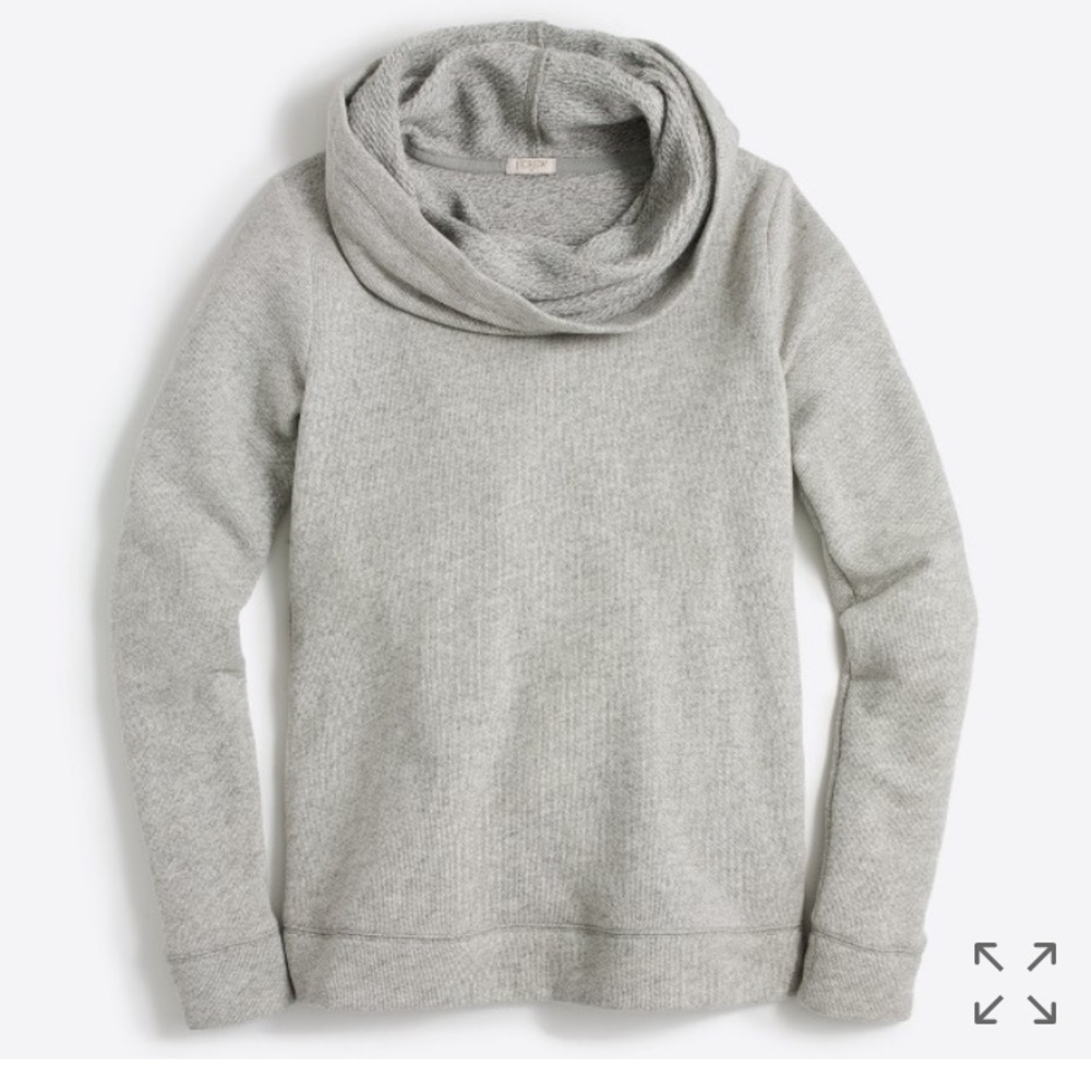 Jcrew funnel neck sweatshirt.  Grey medium