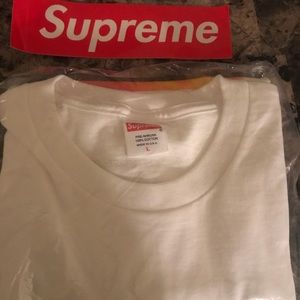 Supreme white madonna and child tee Large