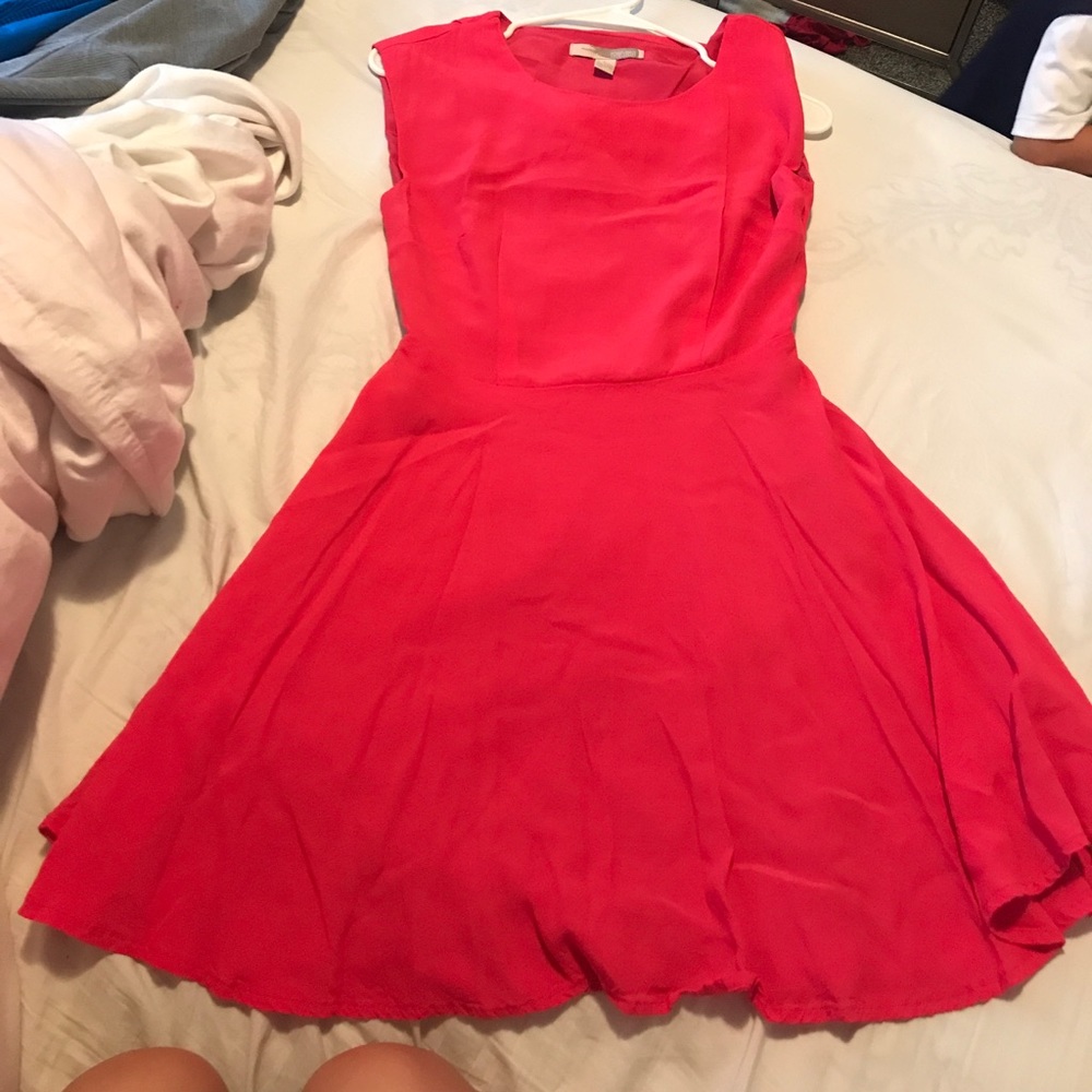 Hot pink dress with back opening!