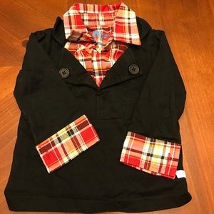 Rugged butts adorable black and plaid shirt