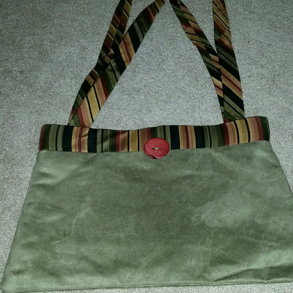 Handmade Green large purse