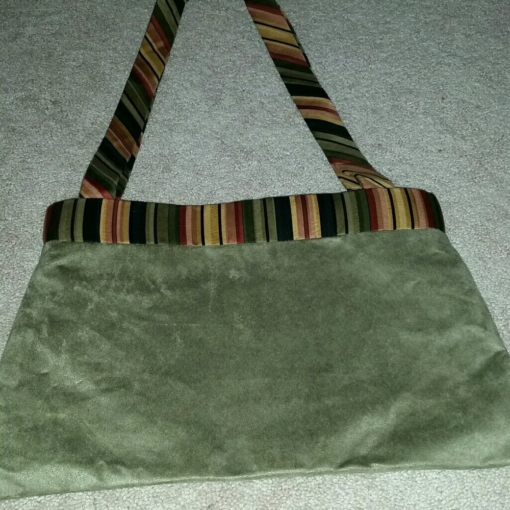 Handmade Green large purse - Picture 2 of 3