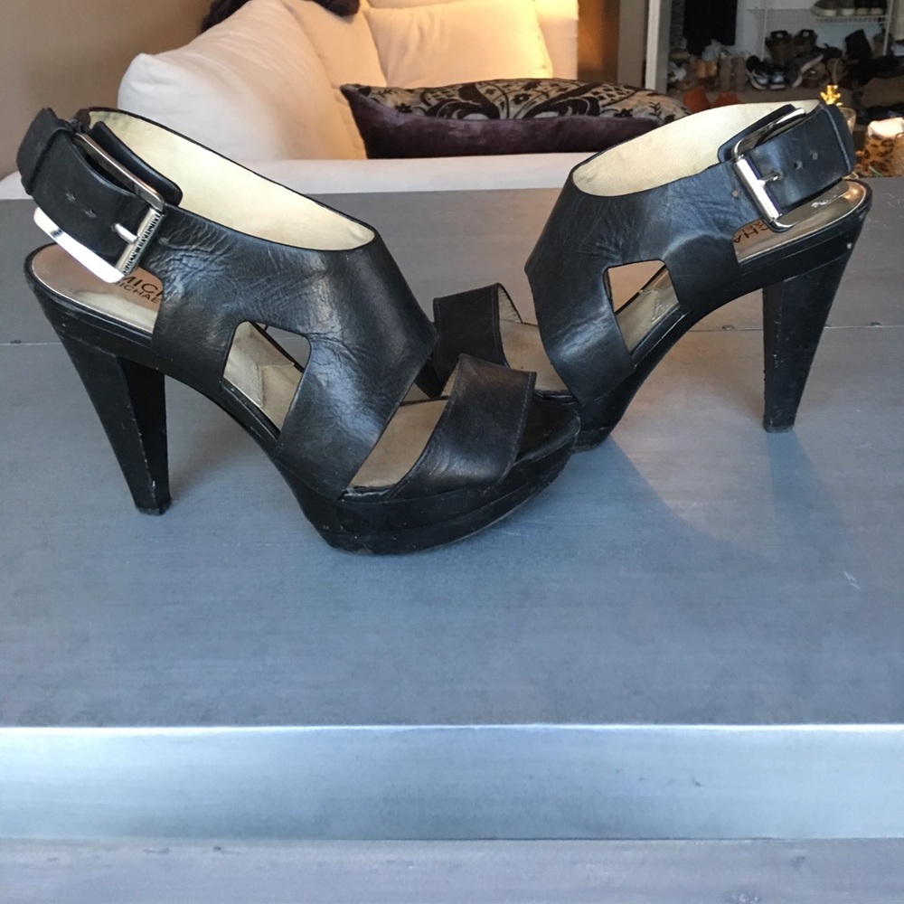 Black Michael Kors platforms