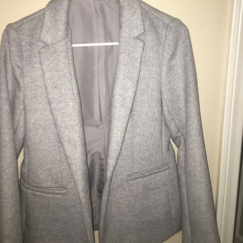 Wool gray blazer