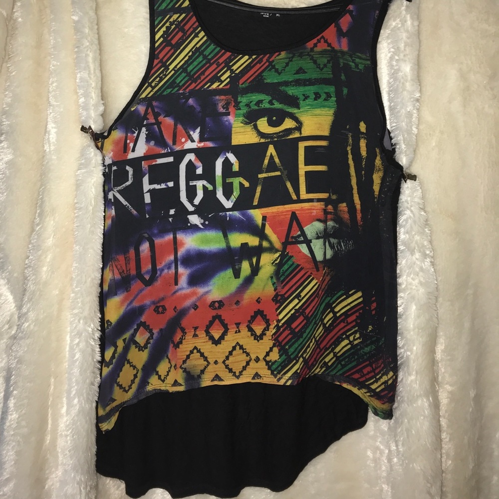 Silk REGGAE front no sleeve shirt