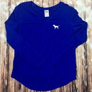 🦄 VS PINK Royal Blue Long Sleeve T-Shirt