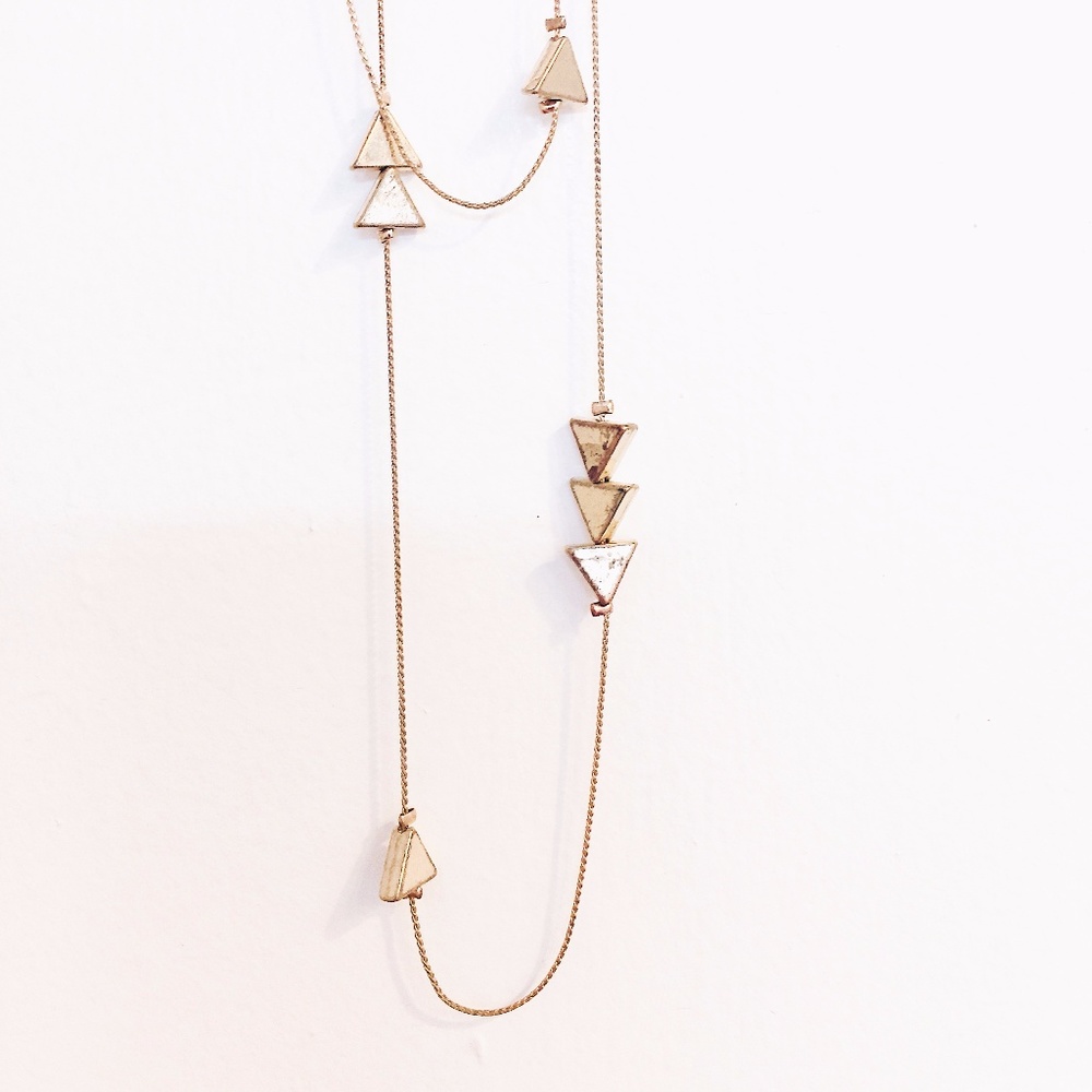 FREE W/PURCHASE: 2-in-1 Triangle Wrap Necklace