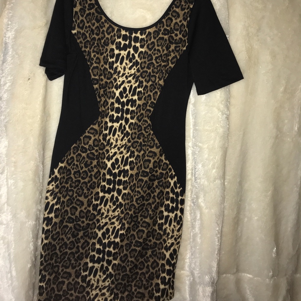 Leopard print dress