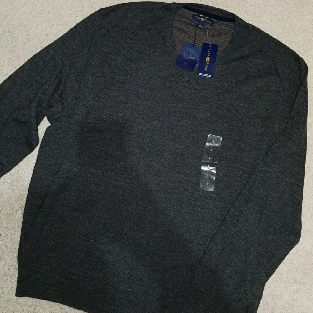 Club Room V Neck Sweater