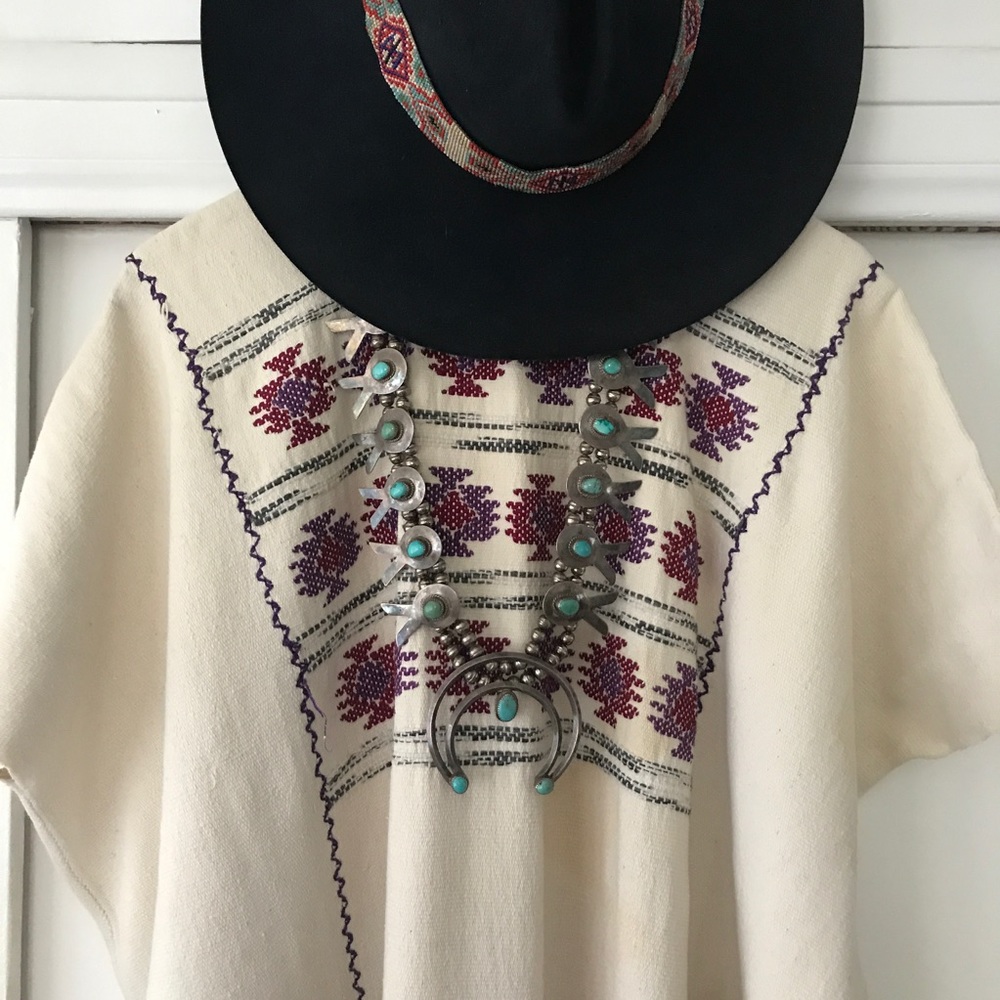 Vintage Embroidered Fringe Dress