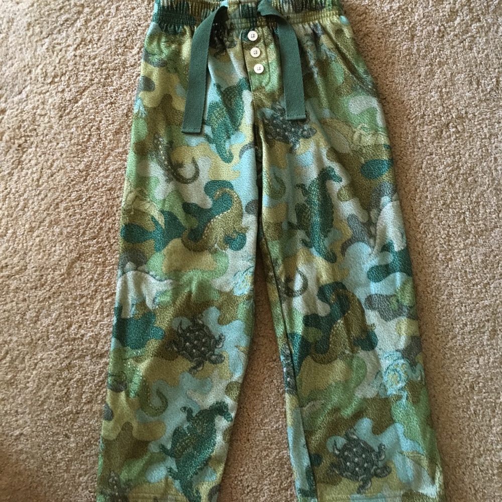 Nick & Nora reptile - green pajama bottoms 5T