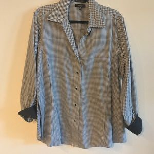 Houndstooth button down