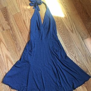 Melissa Bell Halter Dress in Blue - Small