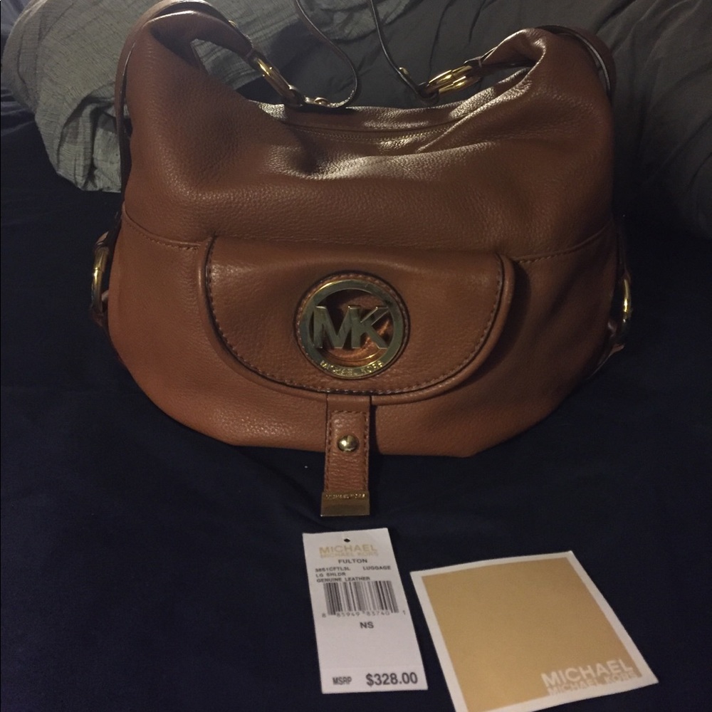Michael Kors Fulton leather shoulder bag