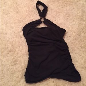 Black Halter bra top