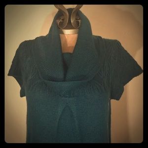 NEW Design History Blue Cowl Beck Sweater Small