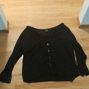 Lucky Brand Button down long sleeve blouse 2XL