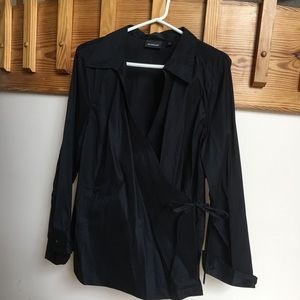 Avenue wrap around blouse plus size