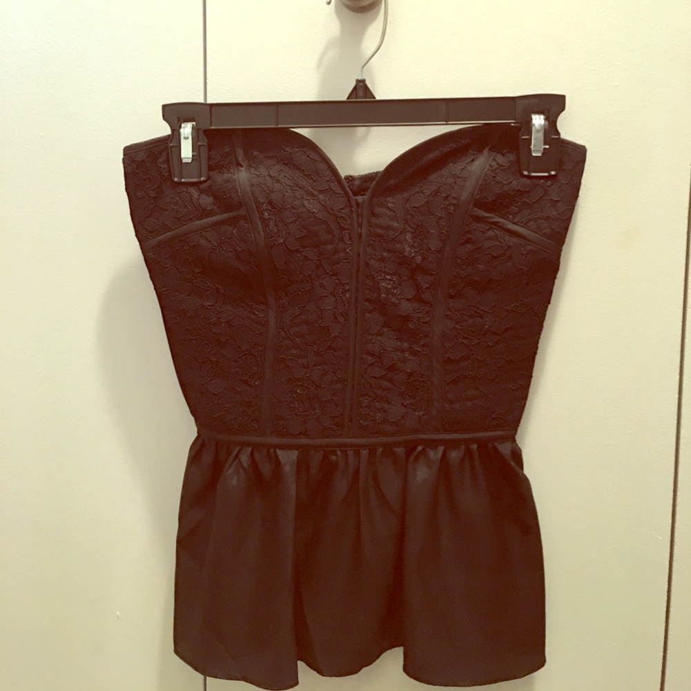 Nordstrom Lacy Peplum corset!