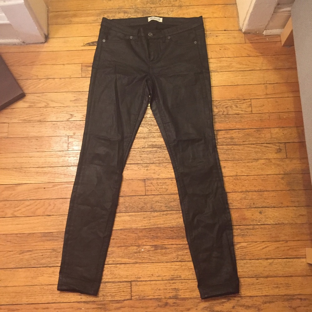 Madewell Faux Leather Jeans