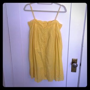 Ann Taylor Loft yellow dress in size small.