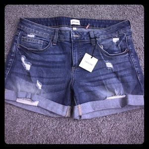 Stretchy jean shorts