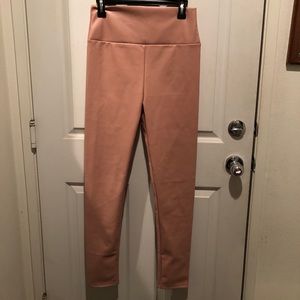 Brand new pink faux leather leggings