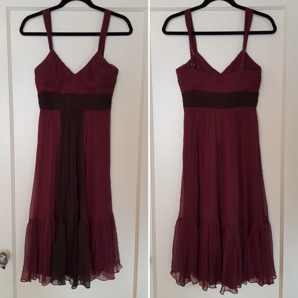[Sold Local] - Silk Chiffon Cocktail Dress - Picture 1 of 3