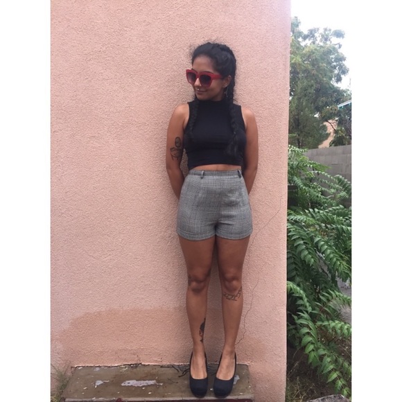 Versus Versace Pants - Versace High Waisted Trouser Shorts