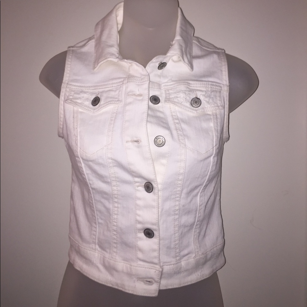 White Stretch Vest