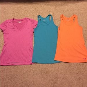Bundle of 3 under armour workout shirts!
