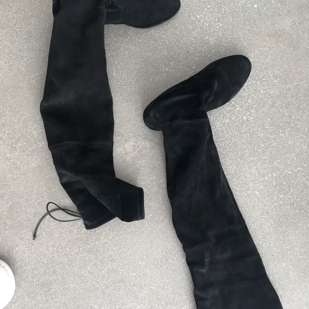 Stuart Weitzman Lowland Size 6 1/2 B Medium Black