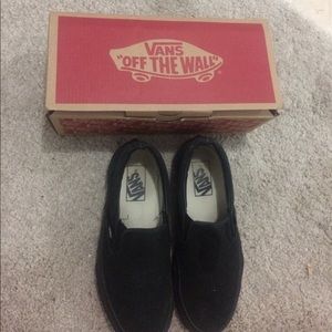 Black slip on vans