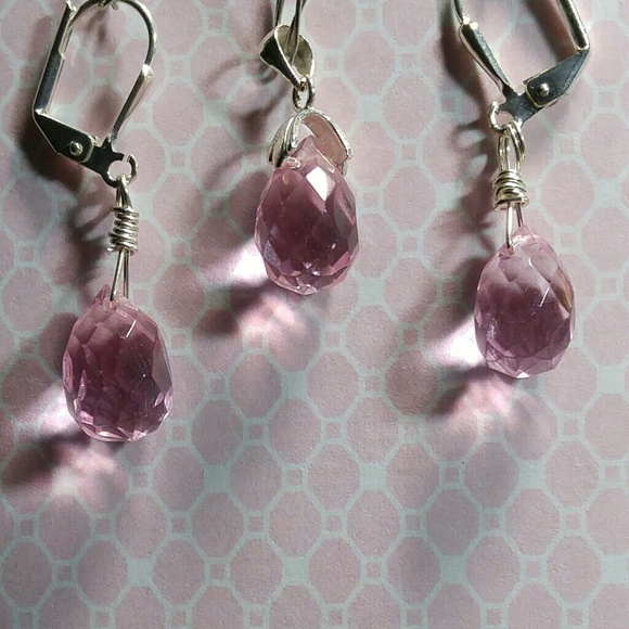 #0117 Pink Quartz Crystal Gemstone Set - Picture 3 of 3