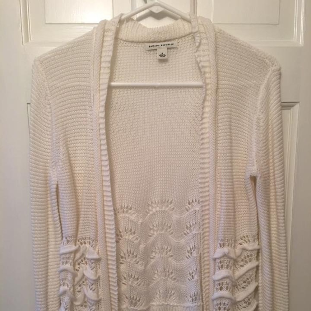 Banana Republic size small Cardigan, cream