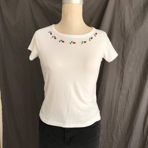 Brandy Rose Embroidered T-Shirt